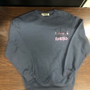 Wound Up Charcoal Sweatshirt with Pink Details